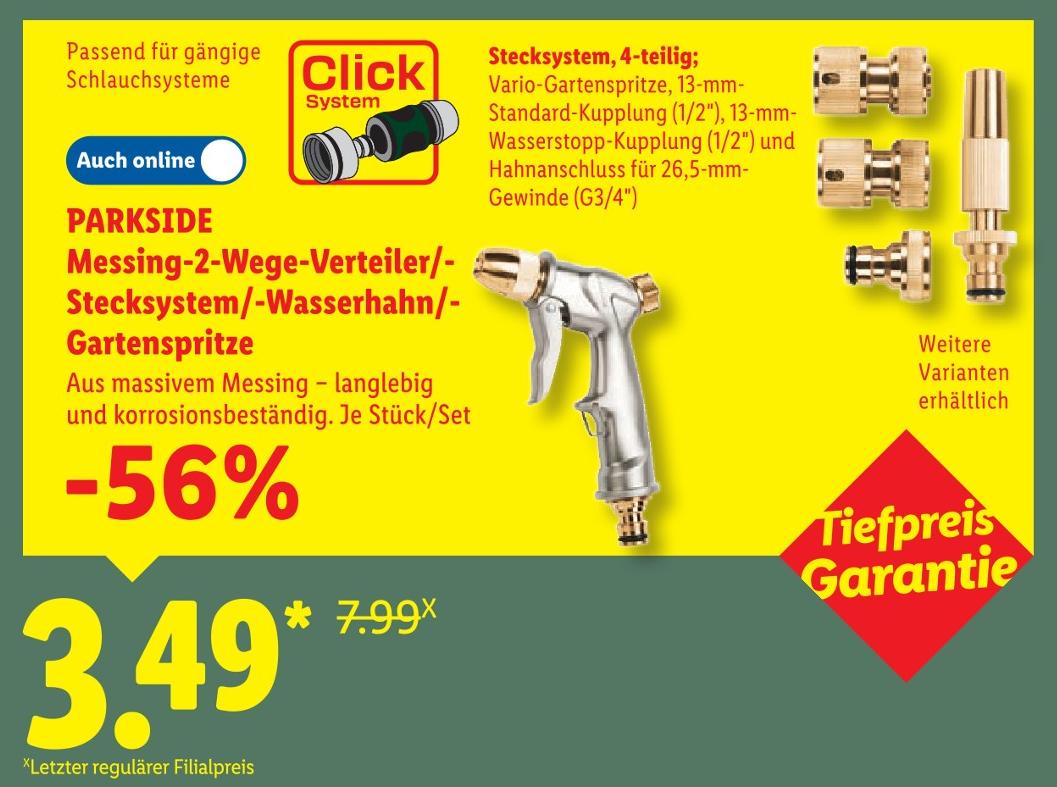 Messing-2-Wege-Verteiler/-Stecksystem/-Wasserhahn/-Gartenspritze