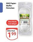 OHO Papier-Muffin-Förmchen Angebote bei GLOBUS Duisburg für 1,99 €
