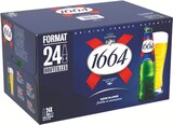Bière Blonde - 1664 en promo chez Intermarché Hyper Antibes à 10,68 €