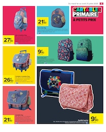 Offre Cartable À Roulettes dans le catalogue Carrefour du moment à la page 7