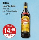 Licor de Cafe Angebote von Kahlúa bei V-Markt Regensburg für 14,99 €
