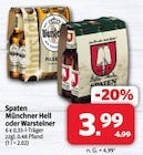 Münchner Hell Angebote von Spaten bei Markant Nordwest Aurich für 3,99 €