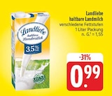 EDEKA Lohr - haltbare Landmilch Angebot im Prospekt haltbare Landmilch bei EDEKA im Lohr Prospekt für 0,99 €