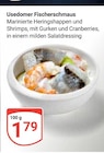 Marinierte Heringshappen und Shrimps Angebote von Usedomer Fischerschmaus bei GLOBUS Neubrandenburg für 1,79 €