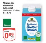 Aktuelle Milch Angebote bei GLOBUS in Saarbrücken Aktuelles Bio Weidemilch Buttermilch Angebot bei GLOBUS in Saarbrücken ab 0,99 €