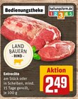 Entrecôte im Angebot bei REWE in Bietigheim-Bissingen Entrecôte Angebote von Land Bauern Rind bei REWE Bietigheim-Bissingen für 2,49 €
