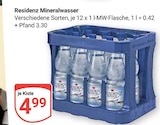 Mineralwasser bei GLOBUS im Neutraubling Prospekt für 4,99 €