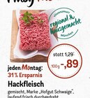 Hackfleisch Angebote bei REWE Germering für 0,89 €