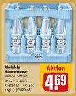 Mineralwasser im Angebot bei REWE in Gummersbach Mineralwasser Angebote von Rheinfels bei REWE Gummersbach für 4,69 €