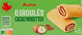 MINI ROULÉS AU CACAO NOISETTES AUCHAN - AUCHAN en promo chez Auchan Hypermarché Saintes à 2,90 €