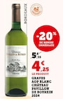 Promo Graves AOP blanc 2024 à 4,25 € dans le catalogue Super U à Saint-Méen-le-Grand