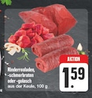 Rinderrouladen, -schmorbraten oder -gulasch Angebote bei EDEKA Schwabach für 1,59 €