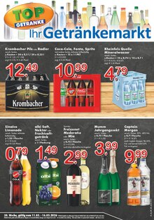 Coca Cola im TOP Getränke Prospekt "Aktuelle Angebote" mit 4 Seiten (Meerbusch)