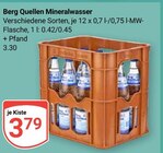 Aktuelles Mineralwasser Angebot bei GLOBUS in Mannheim ab 3,79 €