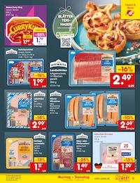 Currywurst Angebot im aktuellen Netto Marken-Discount Prospekt auf Seite 9
