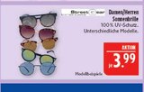Damen/Herren Sonnenbrille im Angebot bei Marktkauf in Plauen Damen/Herren Sonnenbrille Angebote von StreetGear bei Marktkauf Plauen für 3,99 €