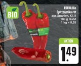 Spitzpaprika rot im Angebot bei E center in Hof Spitzpaprika rot Angebote von EDEKA Bio bei E center Hof für 1,49 €