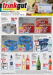 Trinkgut Discounter Prospekt der aktuellen Woche mit 4 Seiten, gültig von 26.10.2026 bis 31.10.2026, in Neuötting und Umgebung Aktueller Trinkgut Discounter Prospekt in Neuötting und Umgebung, "Aktuelle Angebote" mit 4 Seiten, 26.10.2026 - 31.10.2026