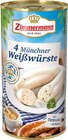 4 Münchner Weißwürste im Angebot bei EDEKA in Unna 4 Münchner Weißwürste Angebote von Zimmermann bei EDEKA Unna für 2,99 €