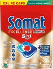 Spülmaschinen-Caps von Somat für 7,99 € bei Rossmann im Angebot Spülmaschinen-Caps von Somat im aktuellen Rossmann Prospekt