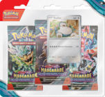 Pack 3 Boosters Pokémon EV07 - POKEMON en promo chez Carrefour Palaiseau à 17,99 €