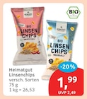 Linsenchips von Heimatgut für 1,99 € bei budni im Angebot Linsenchips von Heimatgut im aktuellen budni Prospekt