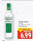Vodka von Moskovskaya im aktuellen E center Prospekt