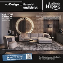 Ambiente by Hesse Prospekt wo Design zu Hause ist und bleibt mit  Seiten in Celle und Umgebung