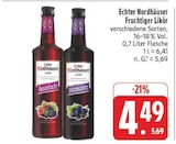 Fruchtiger Likör im Angebot bei EDEKA in Freital Fruchtiger Likör Angebote von Echter Nordhäuser bei EDEKA Freital für 4,49 €