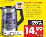 Glaswasserkocher im Angebot bei Netto Marken-Discount in Würzburg Glaswasserkocher Angebote von Star Q bei Netto Marken-Discount Würzburg für 14,99 €