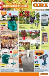 Baumarkt Prospekt von OBI Merxleben OBI Prospekt: "HERBSTVORBEREITUNG", 4 Seiten, 30.09.2023 - 07.10.2023