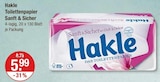 Toilettenpapier Sanft & Sicher von Hakle im aktuellen V-Markt Prospekt für 5,99 €