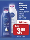 Body Milk im Angebot bei combi in Celle Body Milk Angebote von Nivea bei combi Celle für 3,99 €