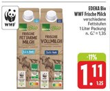 Frische Milch im Angebot bei E center in Erlangen Frische Milch Angebote von EDEKA Bio WWF bei E center Erlangen für 1,11 €