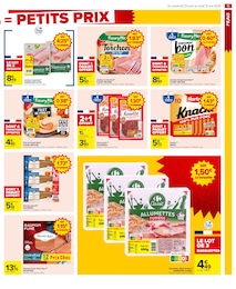 Prix et réduction Charcuterie dans le prospectus Carrefour Market en cours Offre Charcuterie dans le catalogue Carrefour Market du moment à la page 13