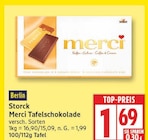 Merci Tafelschokolade von Storck für 1,69 € bei EDEKA im Angebot Merci Tafelschokolade von Storck im aktuellen EDEKA Prospekt