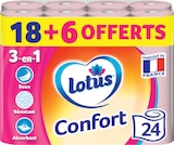 Papier hygiénique confort rose x 8 + 6 rouleaux offerts - LOTUS dans le catalogue Intermarché Express