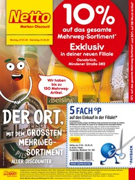 Netto Marken-Discount Prospekt für Bissendorf: "10% auf das gesamte Mehrweg-Sortiment", 4 Seiten, 27.01.2025 - 01.02.2025