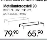 Metalluntergestell 90 im aktuellen Zurbrüggen Prospekt