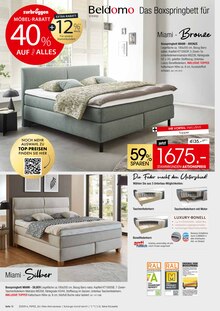 Boxspringbett im aktuellen ZurbrĂĽggen Prospekt (Essen) Boxspringbett im ZurbrĂĽggen Prospekt "POLSTER MĂ–BEL SPEZIAL" mit 16 Seiten (Essen)