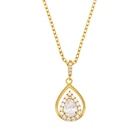 Collier en plaqué or doré à l'or fin et oxydes de zirconium - E.Leclerc Collier en plaqué or doré à l'or fin et oxydes de zirconium à 107,00 € dans le catalogue E.Leclerc