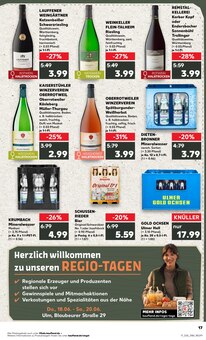 Wasser im aktuellen Kaufland Prospekt (Ulm) Wasser im Kaufland Prospekt "Hier bin ich richtig" mit 61 Seiten (Ulm)