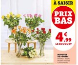 Bouquet de 9 roses en promo chez Super U Antibes à 4,99 €