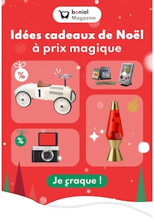 Prospectus Magazine en cours, "Idées cadeaux de Noël à prix magique", page 1 sur 1
