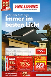Sonnensegel im Hellweg Prospekt in Dortmund Aktueller Hellweg Prospekt mit Sonnensegel, "Immer im besten Licht", Seite 1