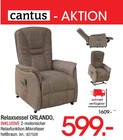 Aktuelle Fernsehsessel Angebote bei Zurbrüggen in Bielefeld Aktuelles Relaxsessel ORLANDO Angebot bei Zurbrüggen in Bielefeld ab 599,00 €