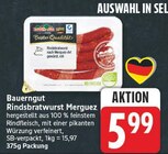 Rindsbratwurst Merguez von Bauerngut für 5,99 € bei EDEKA im Angebot Rindsbratwurst Merguez von Bauerngut im aktuellen EDEKA Prospekt