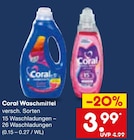 Waschmittel Angebote von Coral bei Netto Marken-Discount Meerbusch für 3,99 €