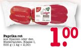 Paprika rot Angebote von Edeka bei E center Weinheim für 1,00 €