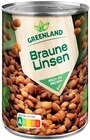 Braune Linsen oder Weiße Riesenbohnen von GREENLAND im aktuellen Penny Prospekt